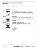 Preview for 14 page of Omega OO885XR Operating And Installation Instructions