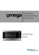 Preview for 1 page of Omega OO971XA Installation And Operating Instructions Manual