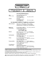 Предварительный просмотр 2 страницы Omega OPCN-37 User Manual