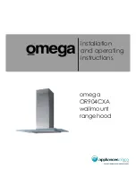 Preview for 1 page of Omega OR904CXA Installation And Operating Instructions Manual