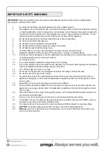 Предварительный просмотр 4 страницы Omega ORC64XBA Instruction Manual