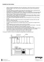 Предварительный просмотр 8 страницы Omega ORC916MB Instruction Manual