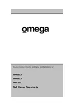 Preview for 1 page of Omega ORC92X Instructions For The Use And Care And Installation