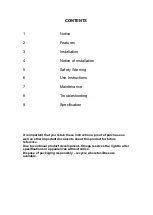 Preview for 2 page of Omega ORC92X Instructions For The Use And Care And Installation