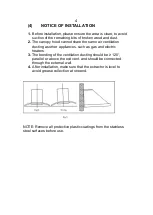 Предварительный просмотр 6 страницы Omega ORC92X Instructions For The Use And Care And Installation