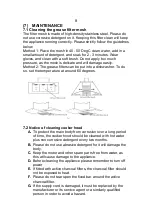 Предварительный просмотр 10 страницы Omega ORC92X Instructions For The Use And Care And Installation