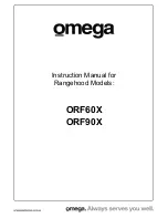 Preview for 1 page of Omega ORF60X Instruction Manual