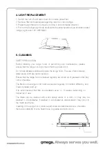 Preview for 6 page of Omega ORU50X Instructions For The Use And Care And Installation