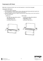 Предварительный просмотр 8 страницы Omega ORU52GLED Instruction Manual