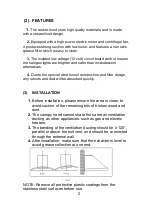 Preview for 4 page of Omega ORW9XA Instructions For The Use And Care And Installation