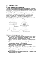 Preview for 9 page of Omega ORW9XA Instructions For The Use And Care And Installation