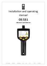 Preview for 1 page of Omega OS 531 Installation And Operating Manual