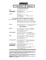 Preview for 2 page of Omega OS541 User Manual