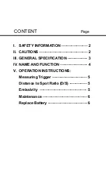 Preview for 3 page of Omega OS542 User Manual