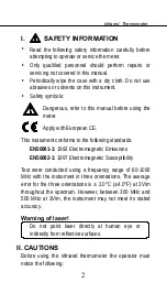 Preview for 4 page of Omega OS542 User Manual