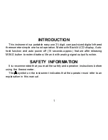 Preview for 3 page of Omega OS642F User Manual