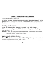 Preview for 8 page of Omega OS643-LS Owner'S Manual