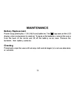 Preview for 15 page of Omega OS643W User Manual