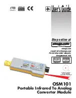 Omega OSM101 User Manual preview