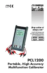 Предварительный просмотр 1 страницы Omega PCL1200 User Manual