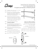 Preview for 3 page of Omega Post-Type Wall Mount Shelving Assembly Instructions