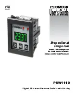 Предварительный просмотр 1 страницы Omega PSW1110 Series User Manual