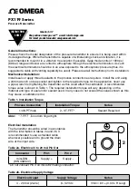 Preview for 2 page of Omega PX119 Series Quick Start Manual