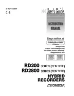 Preview for 1 page of Omega RD2800 Series User Manual