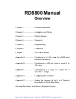 Preview for 4 page of Omega RD8800 User Manual