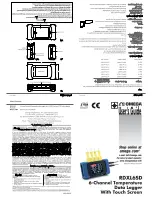 Preview for 1 page of Omega RDXL6SD User Manual