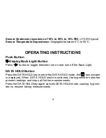 Preview for 6 page of Omega RH62C User Manual