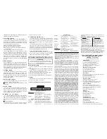 Предварительный просмотр 2 страницы Omega RH820 Instruction Sheet
