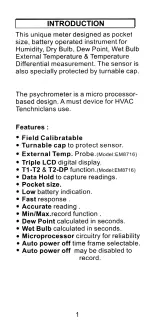 Preview for 3 page of Omega RH92 User Manual