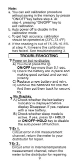 Preview for 11 page of Omega RH92 User Manual