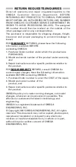 Preview for 15 page of Omega RH92 User Manual