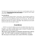Предварительный просмотр 6 страницы Omega RS-6 Owner'S Manual & Installation Instructions