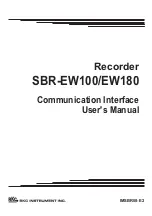 Preview for 1 page of Omega SBR-EW100 User Manual