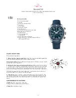 Omega SEAMASTER Caliber 9300 User Manual preview