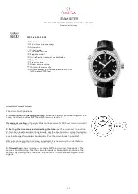 Omega SEAMASTER PLANET OCEAN 600M OMEGA CO-AXIAL 45.5... Manual предпросмотр