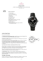 Omega SEAMASTER PLANET OCEAN 600M OMEGA CO-AXIAL GMT 43.5... Manual preview