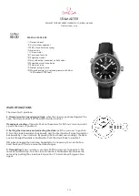 Preview for 1 page of Omega Seamaster Planet Ocean 600M Manual