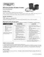 Preview for 1 page of Omega Silicone Rubber Beaker Heater Instruction Manual