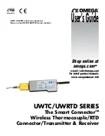 Omega Smart Connector UWRTD Series User Manual предпросмотр