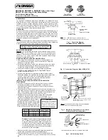 Omega SOLID STATE RELAYS SBG22445 Instruction Sheet предпросмотр