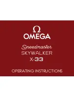 Предварительный просмотр 1 страницы Omega Speedmaster Skywalker X-33 Operating Instructions Manual