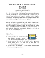 Preview for 4 page of Omega TL-WELD User Manual