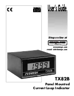 Preview for 1 page of Omega TX82B User Manual