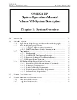 Preview for 1 page of Omega Volume VII-System Description Operation Manual