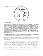 Preview for 8 page of Omega Vortex FV100 Series User Manual