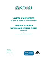 Preview for 1 page of Omega VSHP SERIES Installation And Operation Manual